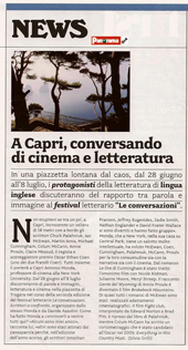 A Capri, conversando di cinema e letteratura